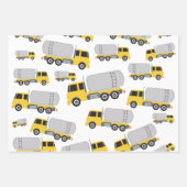 Tanker LKW Geschenkpapier Set (Vorderseite)