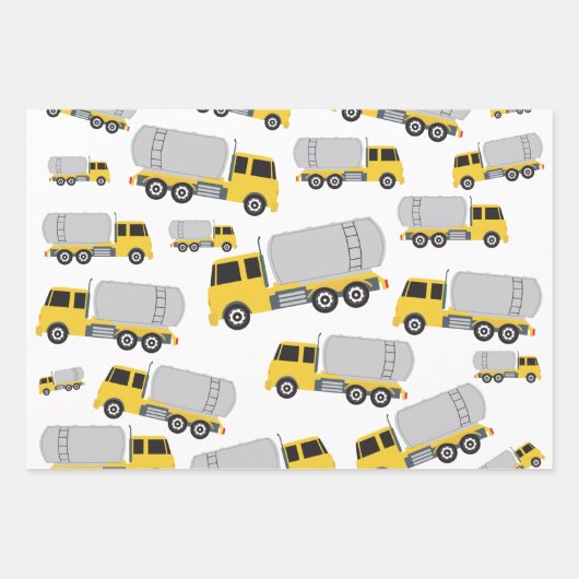 Tanker LKW Geschenkpapier Set (Vorderseite)