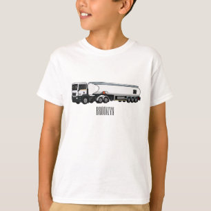 Tanker-LKW-Kraftstoff-Transport-Cartoon-Illustrati T-Shirt