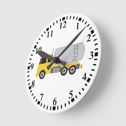 Tanker LKW Runde Wanduhr (Winkel)