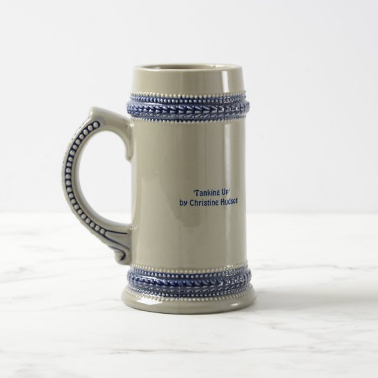 "Tanking herauf" Stein Bierglas (Links)