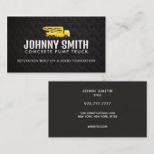 Tanklastwagen-Visitenkarten aus Beton Visitenkarte (Vorne/Hinten)