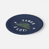 Tanks A Lot Pappteller (Schrägansicht)