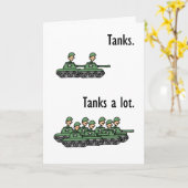 Tanks a Lot Veterans Day Card Karte (Gelbe Blume)