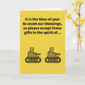 Tanks Giving - Thanksgiving Karte (Gelbe Blume)