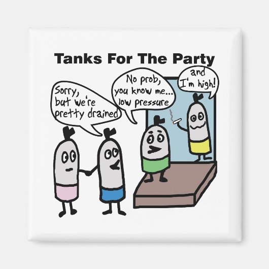 Tanks Party Magnet (Vorne)