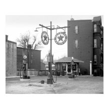 Tankstelle Corner Gas Station, 1925. Vintage-Foto