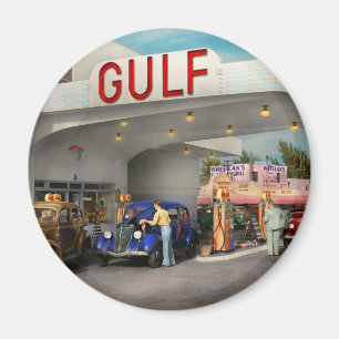 Tankstelle - die große amerikanische Autoreise Magnet