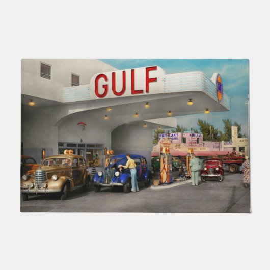 Tankstelle - Die große amerikanische Straßenfahrt  Fußmatte (Vorderseite)
