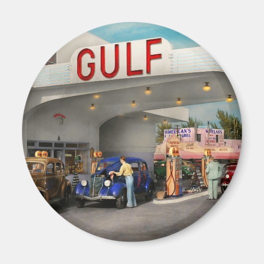 Tankstelle - Die große amerikanische Straßenfahrt Magnet (Vorne)