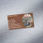 Tankstelle - Die große amerikanische Straßenfahrt Magnetische Visitenkarte (Beispiel)