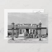 Tankstelle - Edcouch, Texas: 1939 Postkarte (Vorne/Hinten)