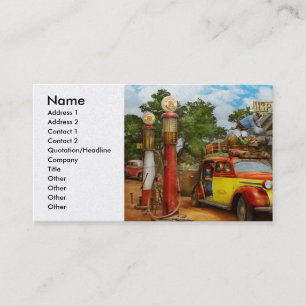 Tankstelle - neue Lieferung zu Torten-Stadt 1940 Visitenkarte