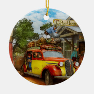 Tankstelle - Neulieferung nach Pie Town 1940 Keramik Ornament
