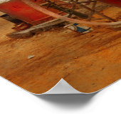 Tankstelle - Neulieferung nach Pie Town 1940 Poster (Ecke)