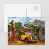 Tankstelle - Neulieferung nach Pie Town 1940 Postkarte (Vorne/Hinten)