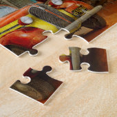 Tankstelle - Neulieferung nach Pie Town 1940 Puzzle (Seite)