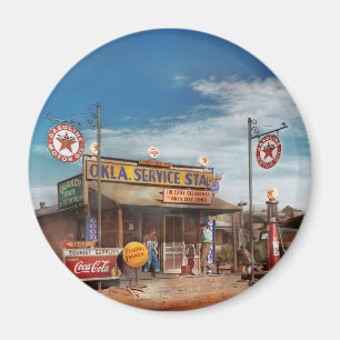 Tankstelle - Oklahoma Service Station 1939 Magnet