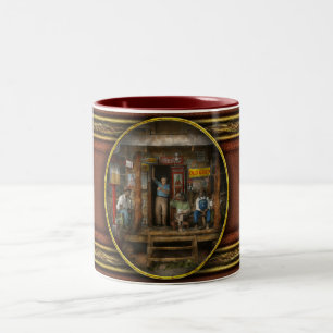 Tankstelle - Sonntagnachmittag - 1939 Zweifarbige Tasse