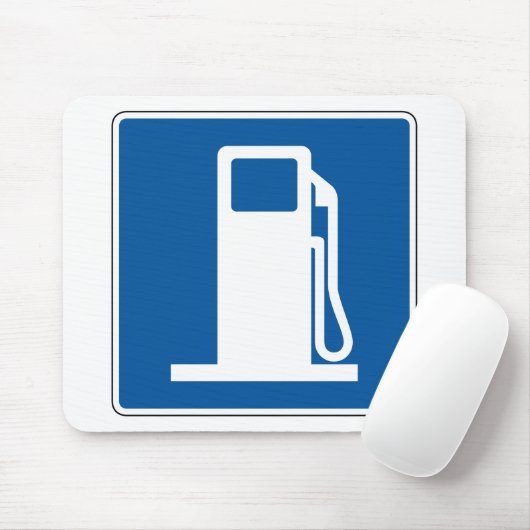 Tankstelle-Straßenschild Mousepad (Mit Mouse)
