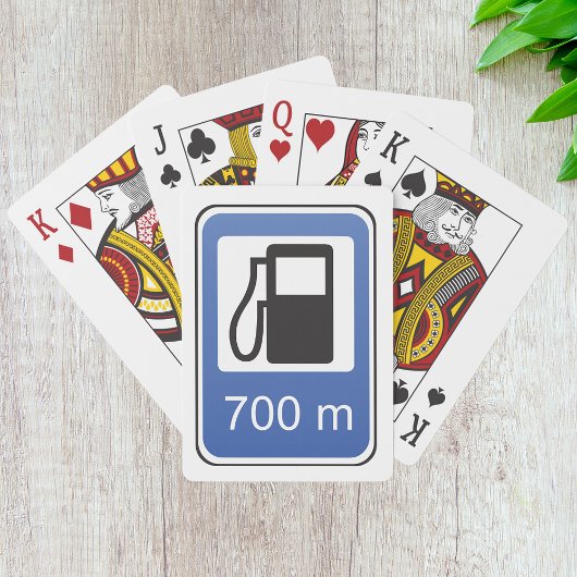 Tankstelle Straßenschildkröten Spielkarten