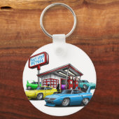Tankstelle Superbird 1970 Schlüsselanhänger (Vorderseite)