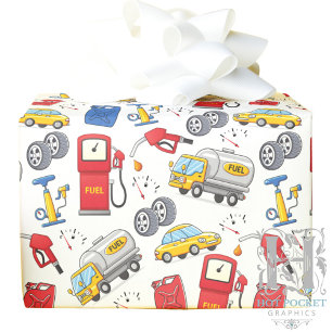 Tankstellen-Geschenkpapier Geschenkpapier