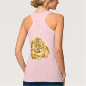 tanktop met gouden bloemen en logo (Rückseite)