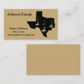 Tankwagen für Öl und Gas Visitenkarte (Vorne/Hinten)