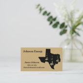 Tankwagen für Öl und Gas Visitenkarte (Stehend Vorderseite)