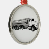 Tankwagen Ornament Aus Metall (Rechts)
