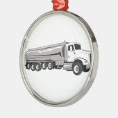 Tankwagen Ornament Aus Metall (Links)