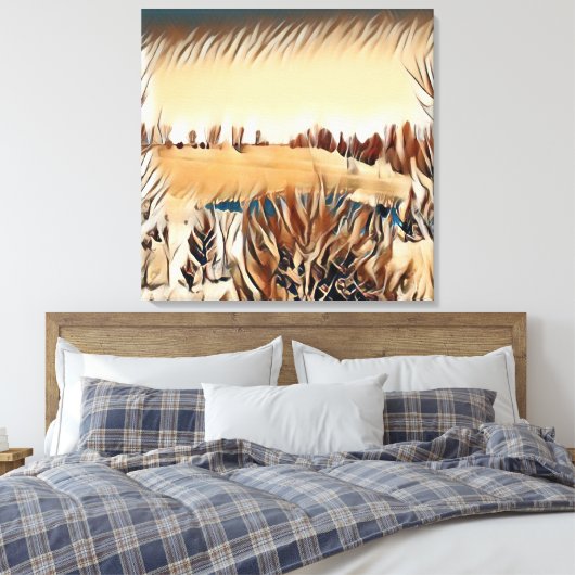 Tanlandschaft Leinwanddruck (Insitu (Schlafzimmer))