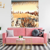 Tanlandschaft Leinwanddruck (Insitu (Wohnzimmer))