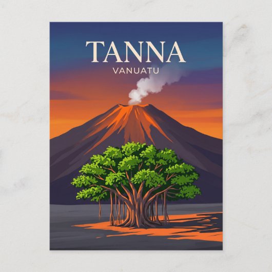 Tanna Insel Vanuatu Postkarte (Vorderseite)