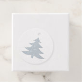 Tanne oder Weihnachtsbaum in Silber- oder Goldfoli Geschenkanhänger (Mit Box)