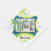 Tanned and Confused | Literal Wordplay Dinner Serviette (Ecke)