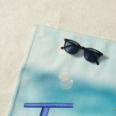 Tanned Tipsy Zitat Ocean Beach Strandtuch (Beispiel)