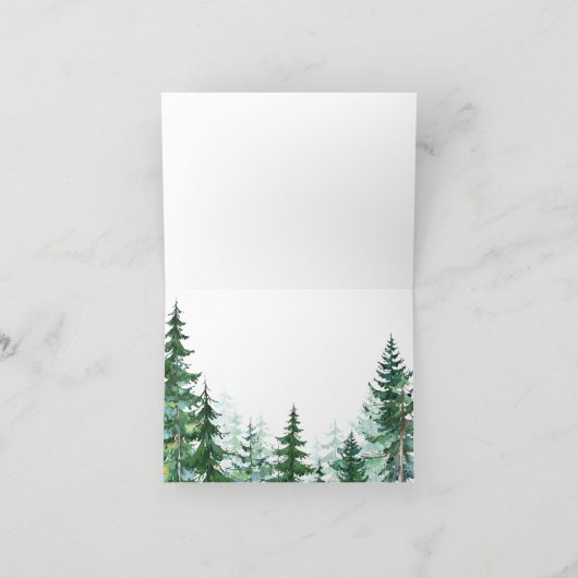 Tannen-Baum danken Ihnen Karten (Innenseite)