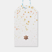 Tannen-Baumwollleinwand und Weihnachtsmäuse Weihna Geschenkanhänger (Rückseite)