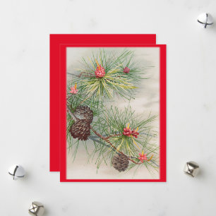 Tannen und Blumen Weihnachten