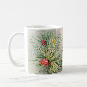 Tannen und Blumen Weihnachten Kaffeetasse