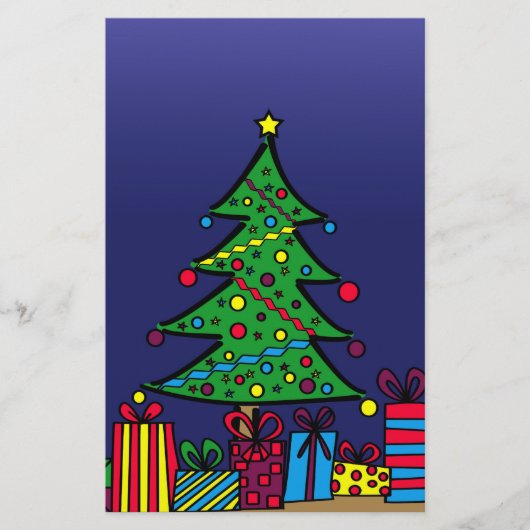 Tannenbaum Briefpapier (Vorderseite)