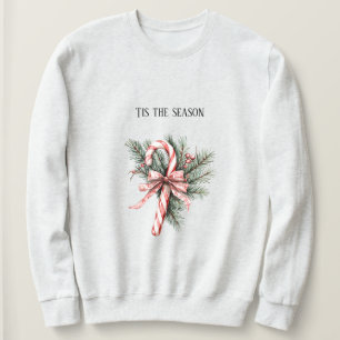 Tannenbaum Candy Cane Rot Weihnachten Sweatshirt