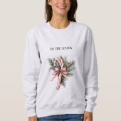 Tannenbaum Candy Cane Rot Weihnachten Sweatshirt (Vorderseite)
