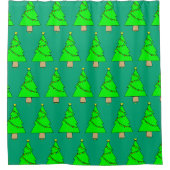 Tannenbaum Duschvorhang (Vorderseite)
