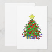 Tannenbaum Feiertagskarte (Vorne/Hinten)