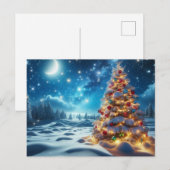 Tannenbaum Feiertagspostkarte (Vorne/Hinten)