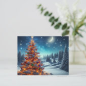 Tannenbaum Feiertagspostkarte (Stehend Vorderseite)