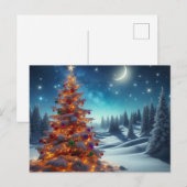 Tannenbaum Feiertagspostkarte (Vorne/Hinten)